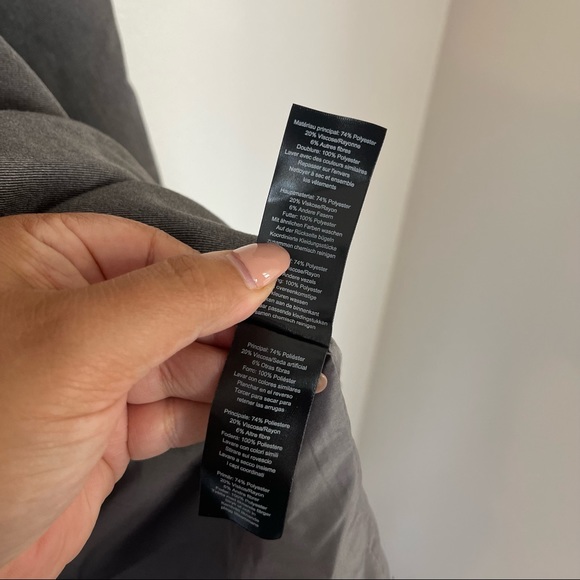 New Nasty Gal Strappy Waist Detail Cut Out Blazer Dress Size 10 Charcoal - Picture 11 of 13